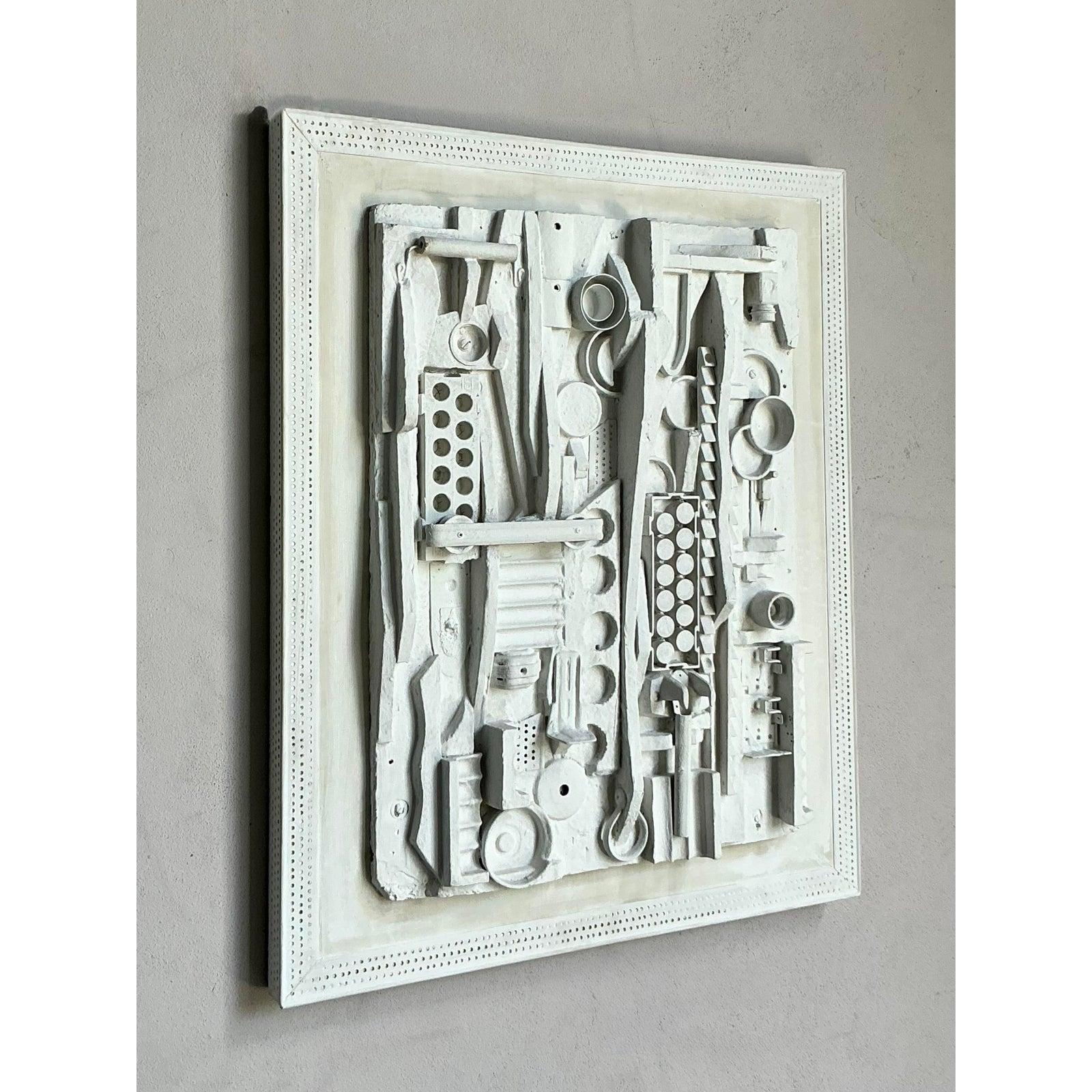 Vintage Boho Fundstück Wandskulptur im Angebot 2