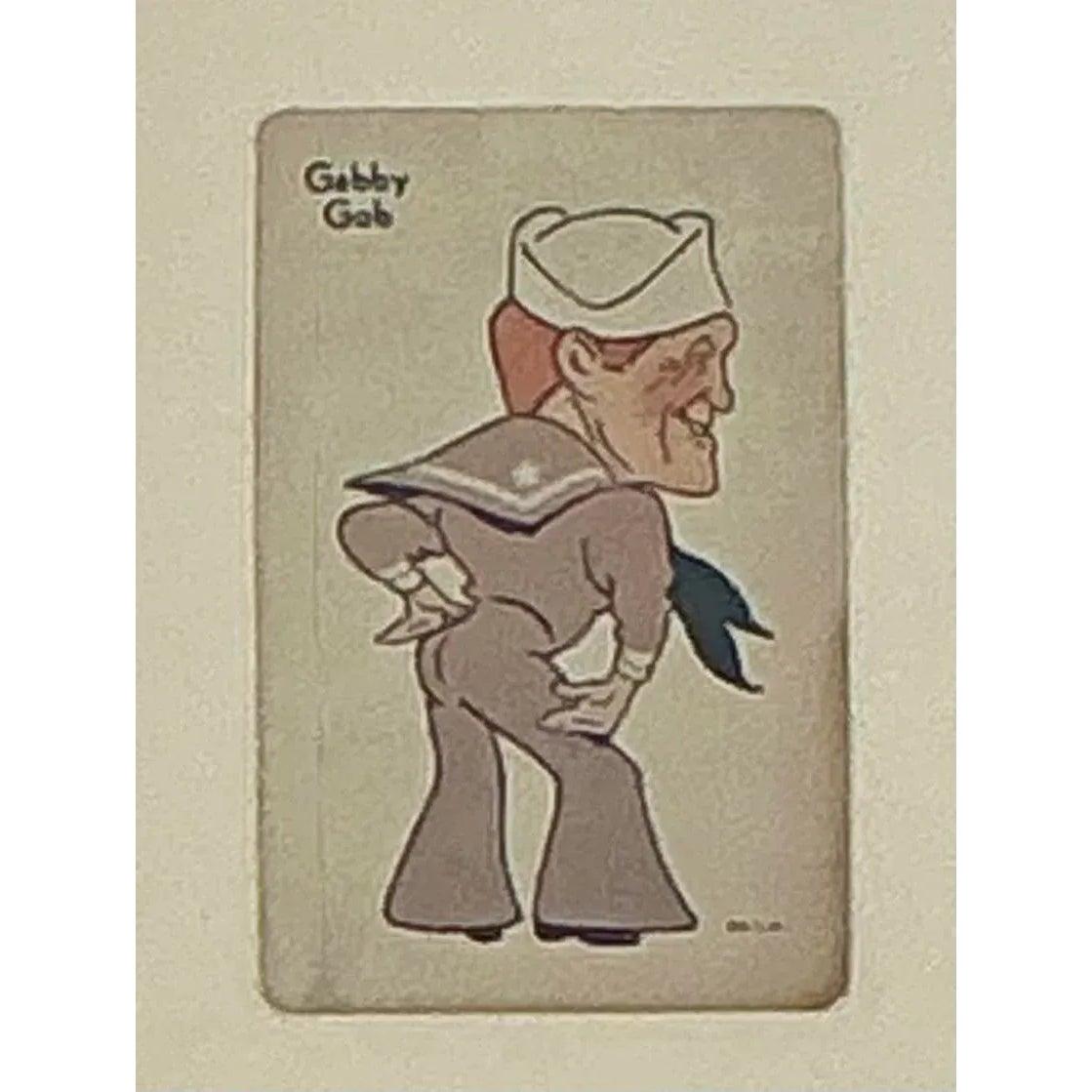 Vieille fille jouant de cartes vintage Boho encadrée 1938 en vente 3
