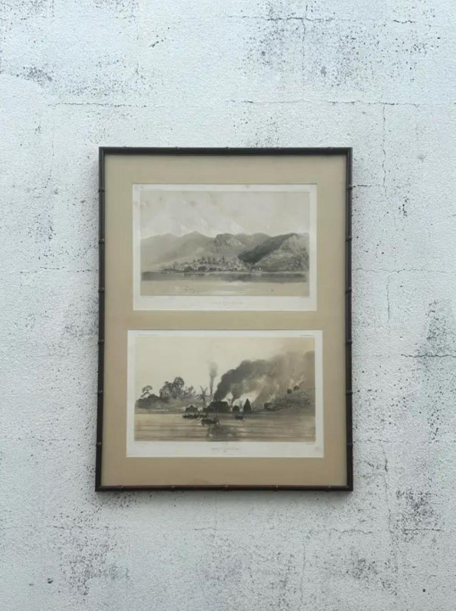 A  La litografia incorniciata Vintage Boho di paesaggi fonde il fascino senza tempo dell'arte paesaggistica classica con le qualità eclettiche e libere dello stile bohémien (Boho). Le litografie sono in genere riproduzioni realizzate da una lastra