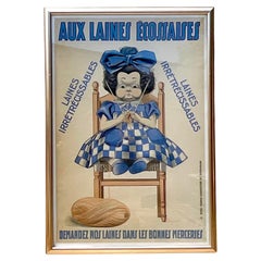 Vintage Boho Französisch Werbung Poster