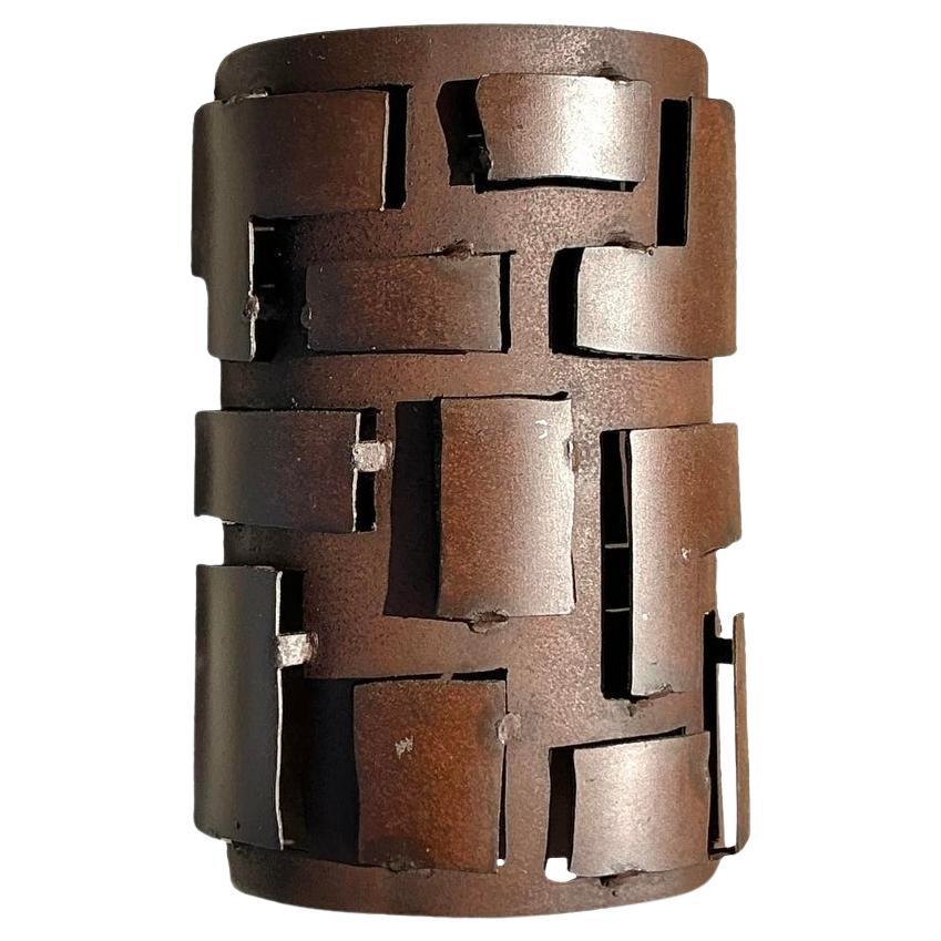 Vintage Boho Französisch Brutalist Wandleuchter