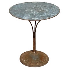 Vintage Boho Französisch Metall Bistro Tisch