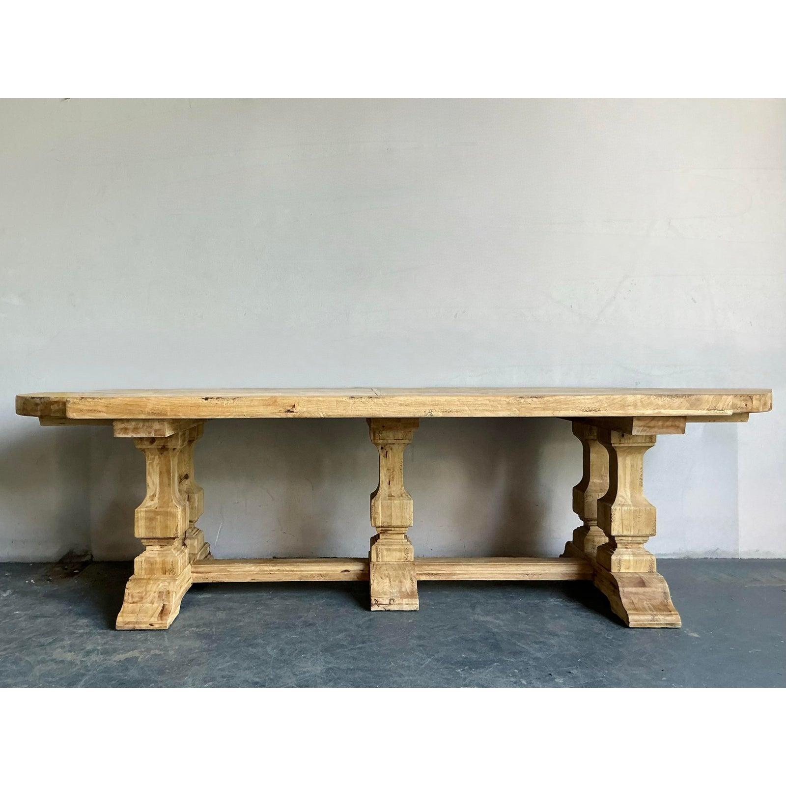 Mesa de comedor francesa boho vintage en venta 3