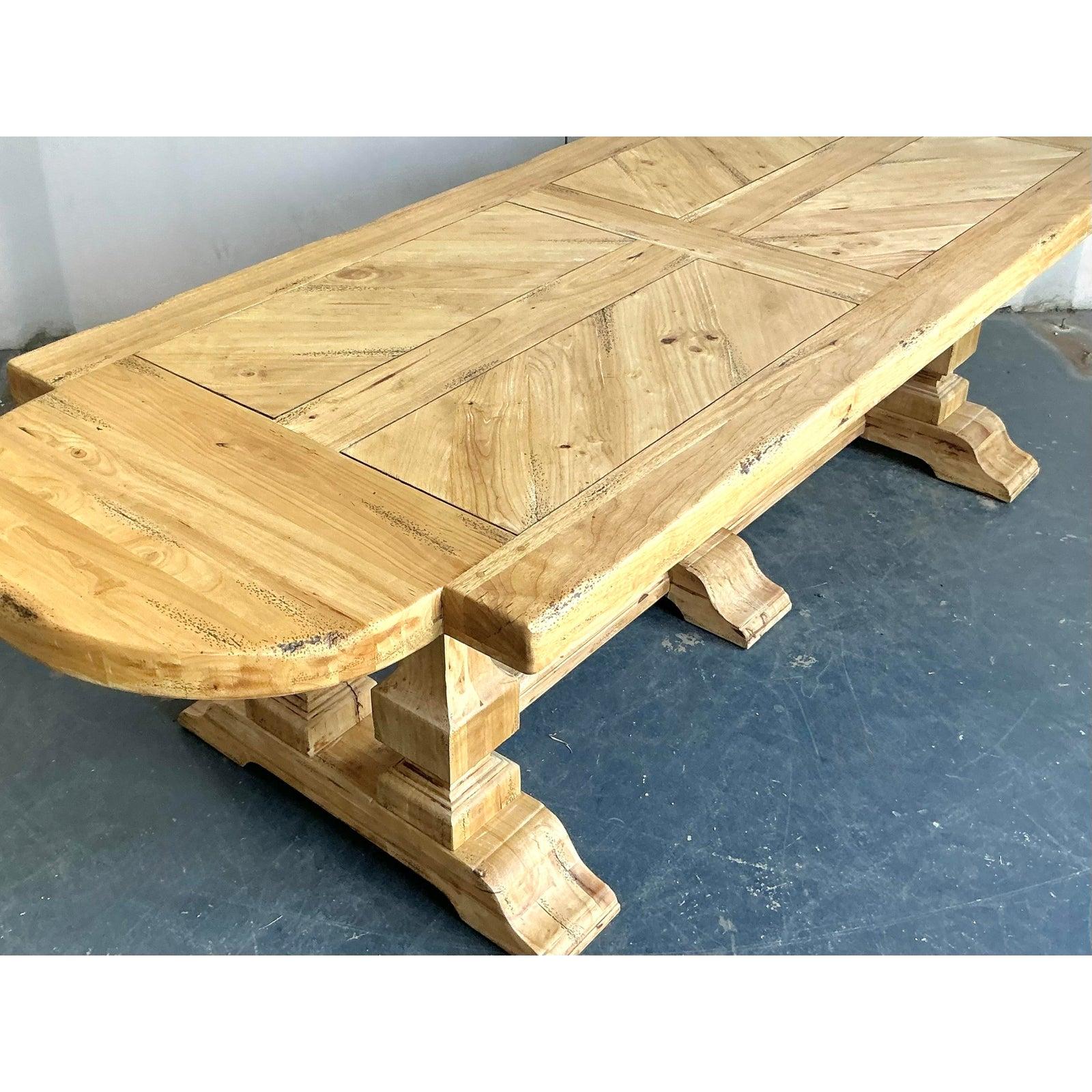 Mesa de comedor francesa boho vintage en venta 5
