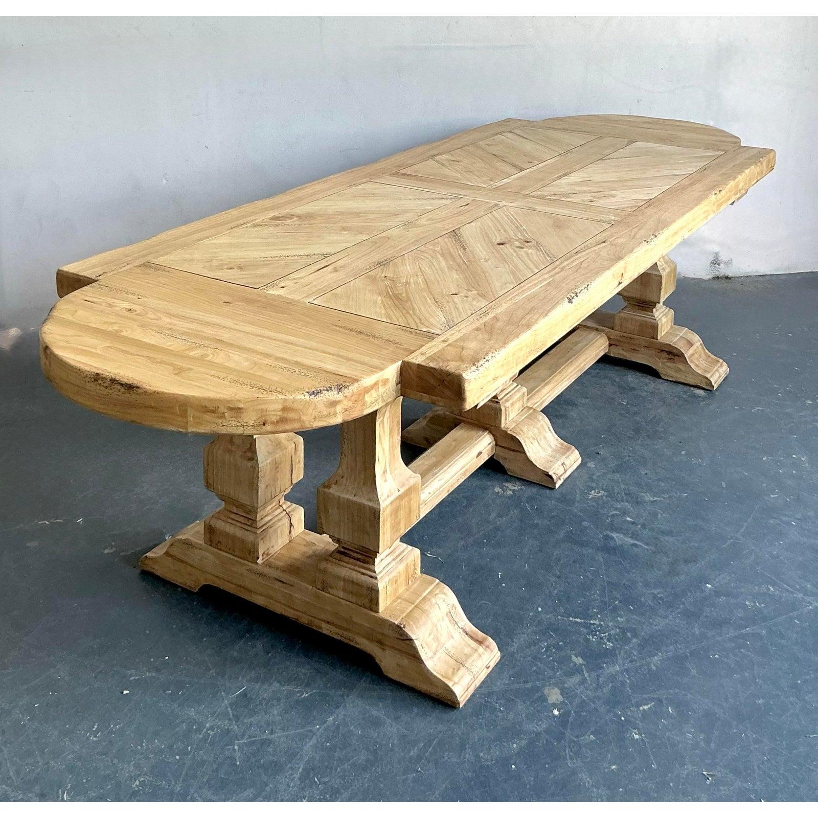Mesa de comedor francesa boho vintage en venta 6