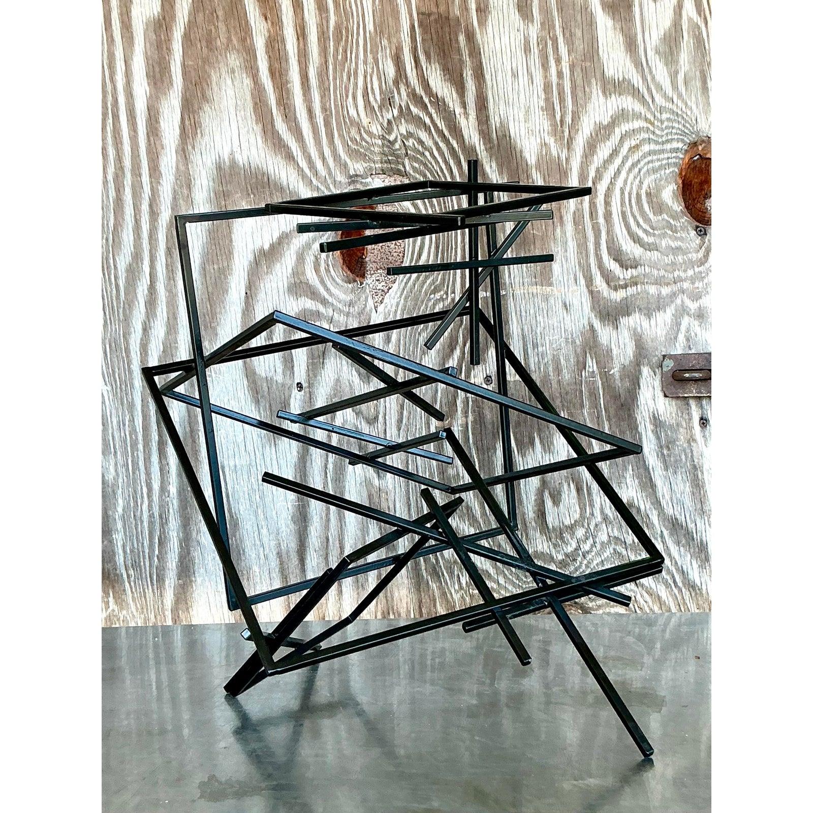 Americano Scultura astratta geometrica vintage Boho in vendita
