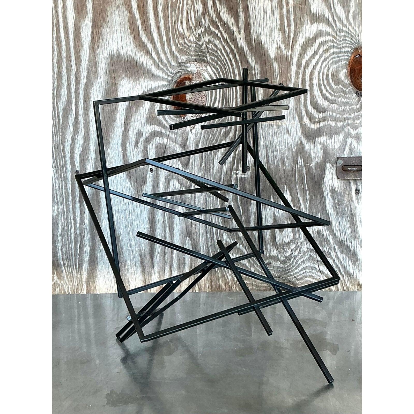 XXI secolo e contemporaneo Scultura astratta geometrica vintage Boho in vendita