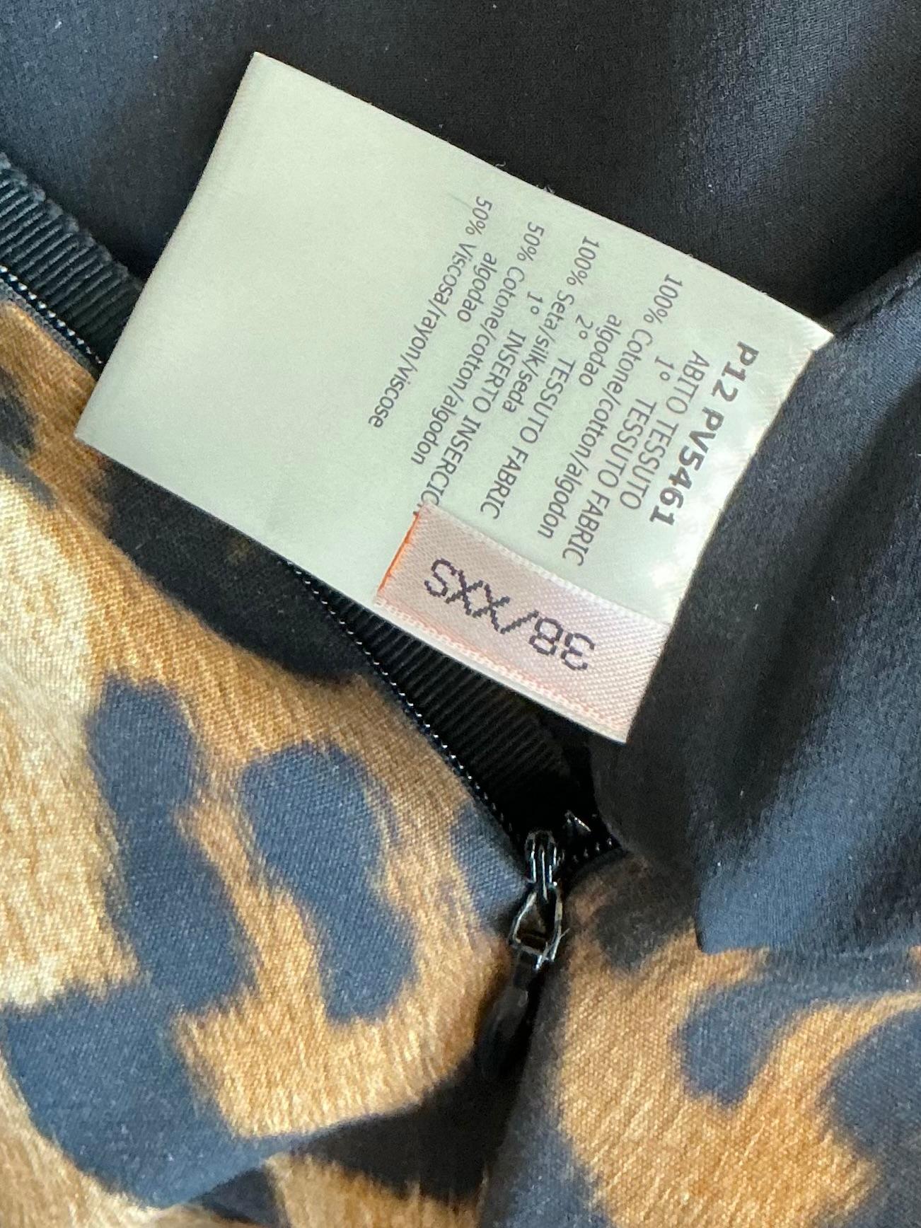 Vintage Boho Giambattista Leopard Dress For Sale 2