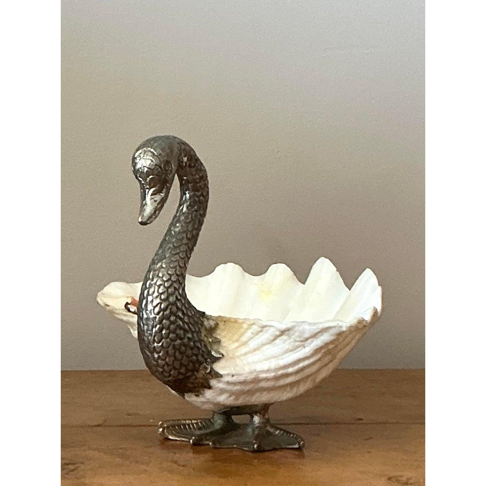 Ciotola gigante Boho con conchiglia di cigno dopo Gabriella Binazzi in vendita 4