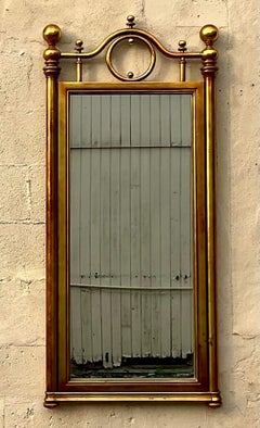 Vintage Boho Gilt Cannonball Mirror