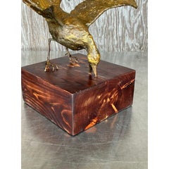 Vintage Boho Gilt Tipped Bird Sculpture