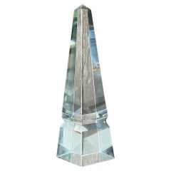 Obelisco di vetro vintage Boho