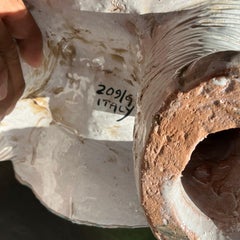 Vintage Boho Glazed Ceramic Elephant Low Stool