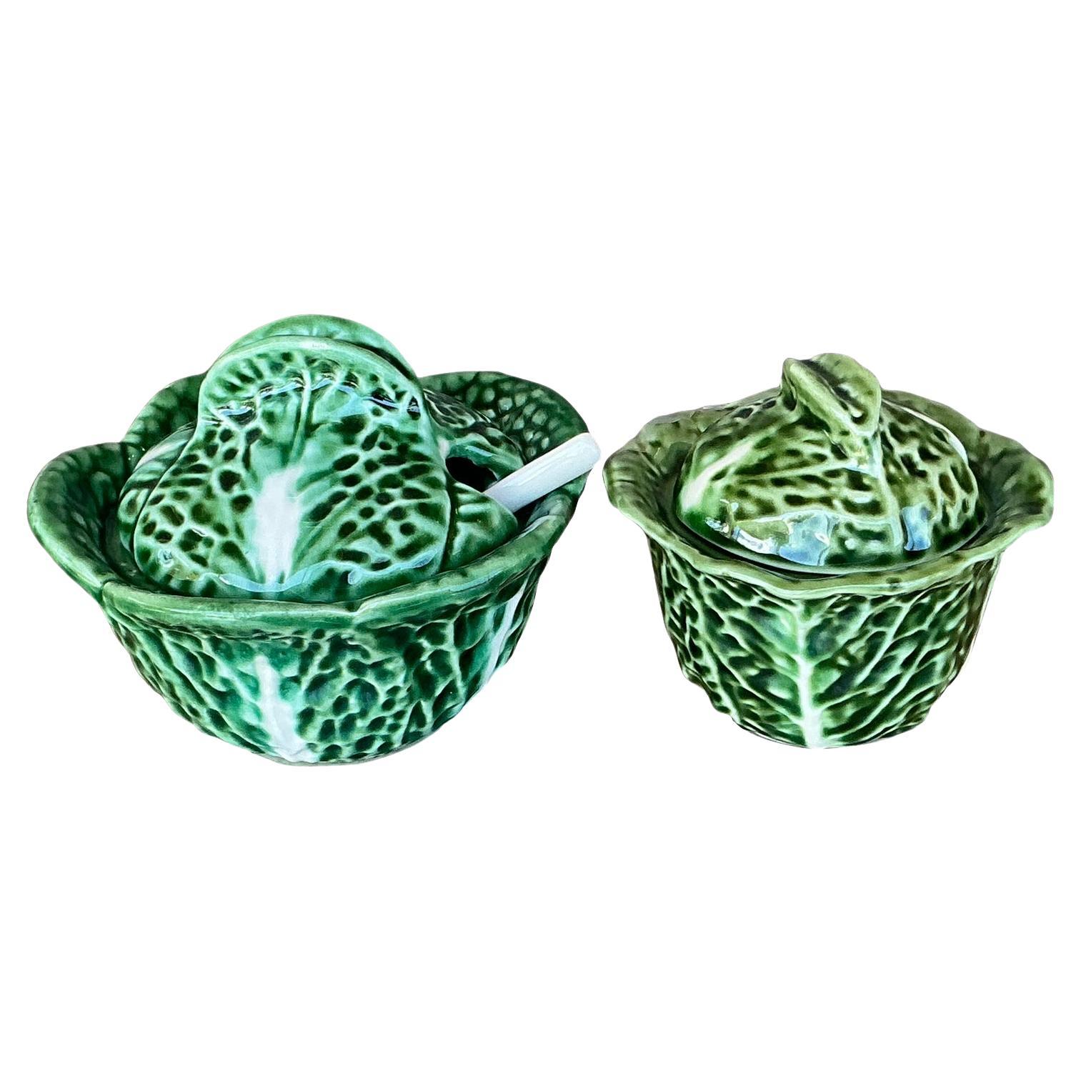 Bols d'appoint vintage en céramique émaillée style Boho - Lot de 2