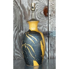 Vintage Boho Glazed Ceramic Splash Lamp