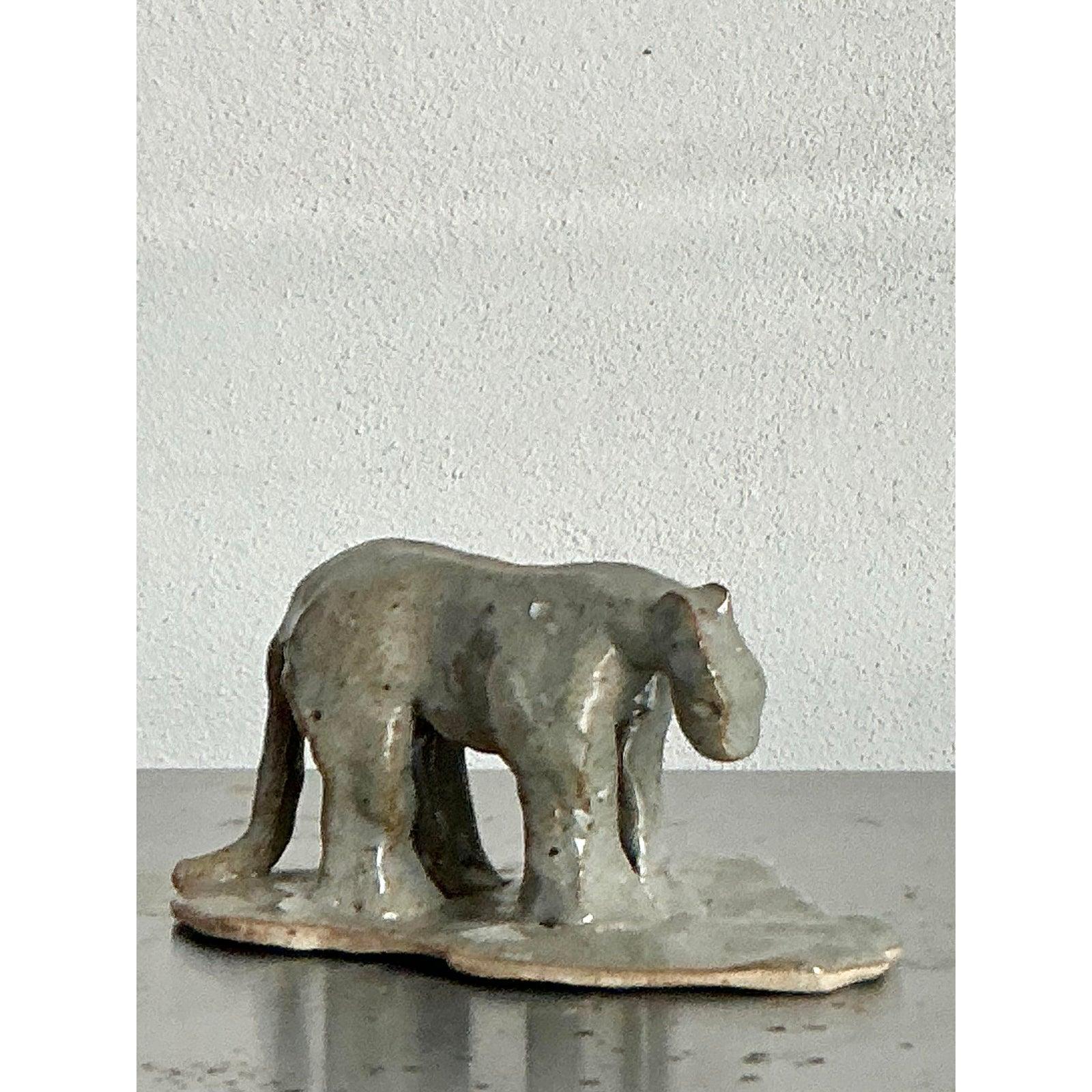 Americano Tigre in ceramica smaltata Vintage By in vendita