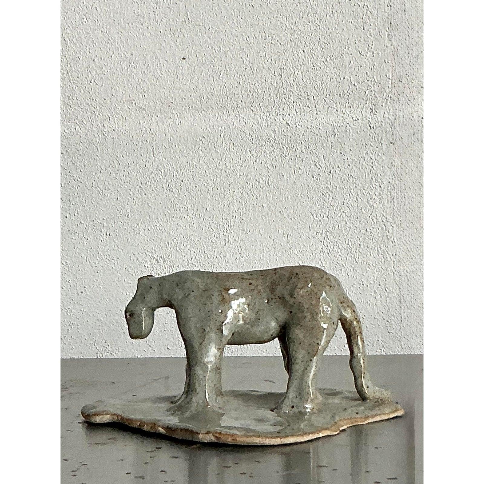 Ceramica Tigre in ceramica smaltata Vintage By in vendita