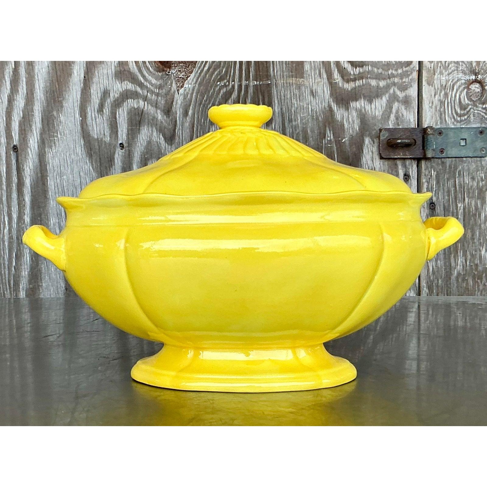 Ceramica Zuppiera in ceramica smaltata Vintage By in vendita