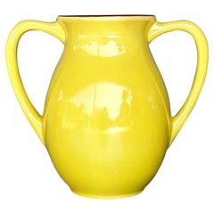 Vase Vintage Boho en céramique émaillée à deux anses