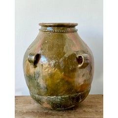 Urne bohème vintage en céramique émaillée