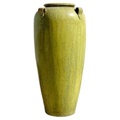 Vaso alto in ceramica smaltata vintage Boho