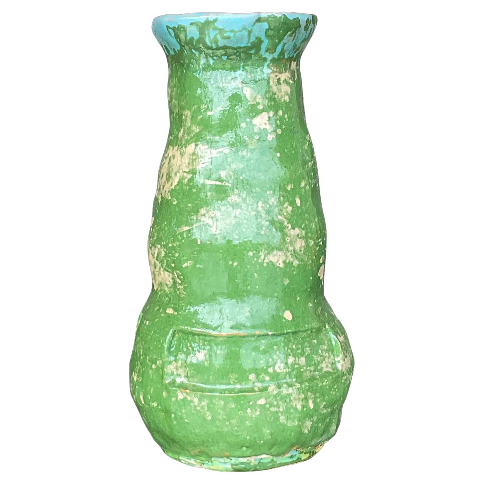 Vase Vintage Boho Glazed Studio Pottery