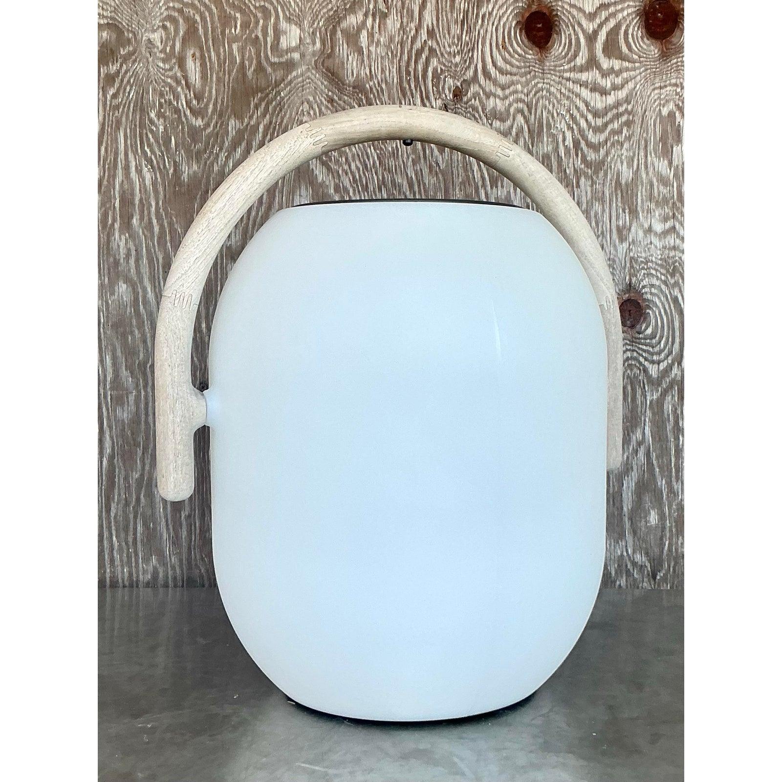 Indonesian Vintage Boho Gloster Ambient Solar Lantern For Sale