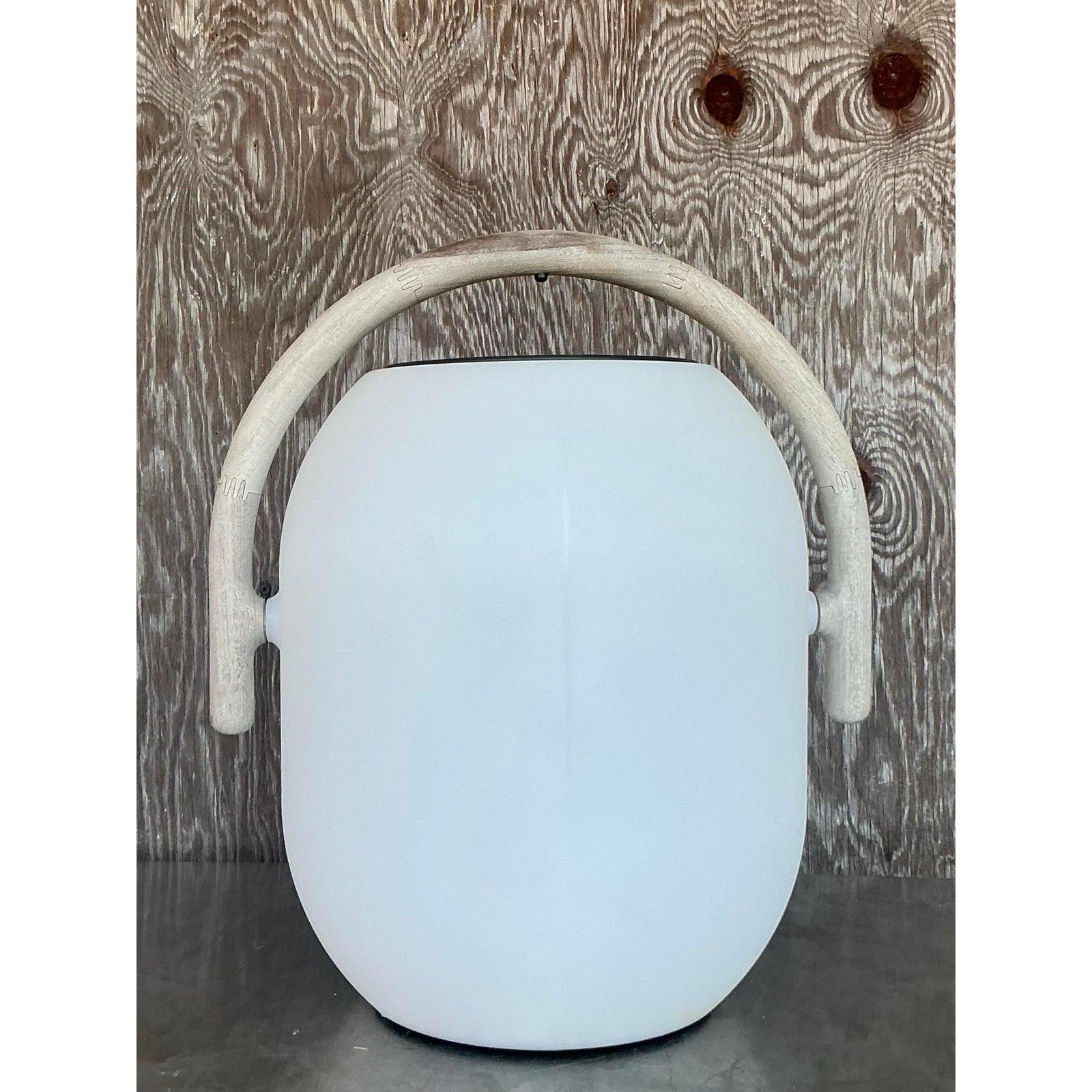 Vintage Boho Gloster Ambient Solar Lantern In Good Condition For Sale In West Palm Beach, FL