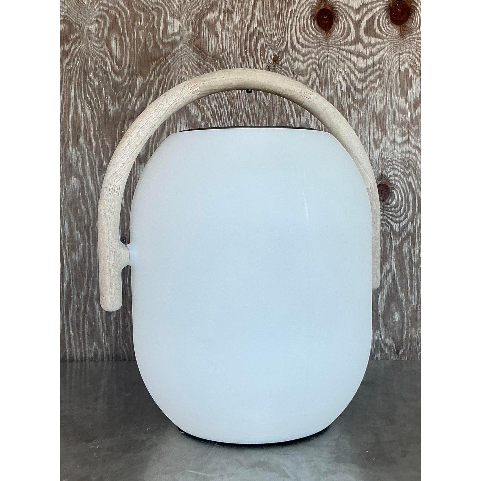 Contemporary Vintage Boho Gloster Ambient Solar Lantern For Sale
