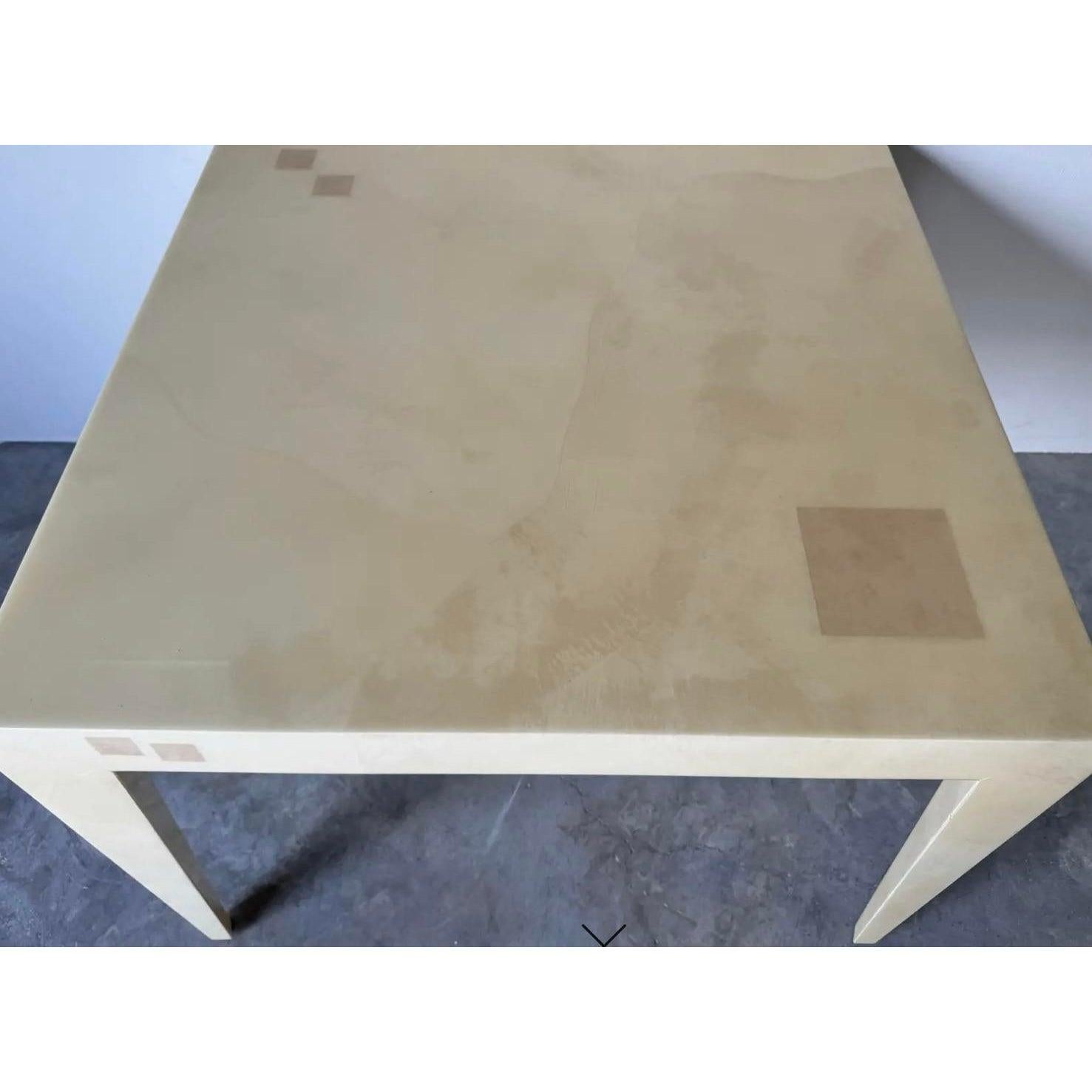 Table de jeu boho en peau de chèvre d'après Springer en vente 4