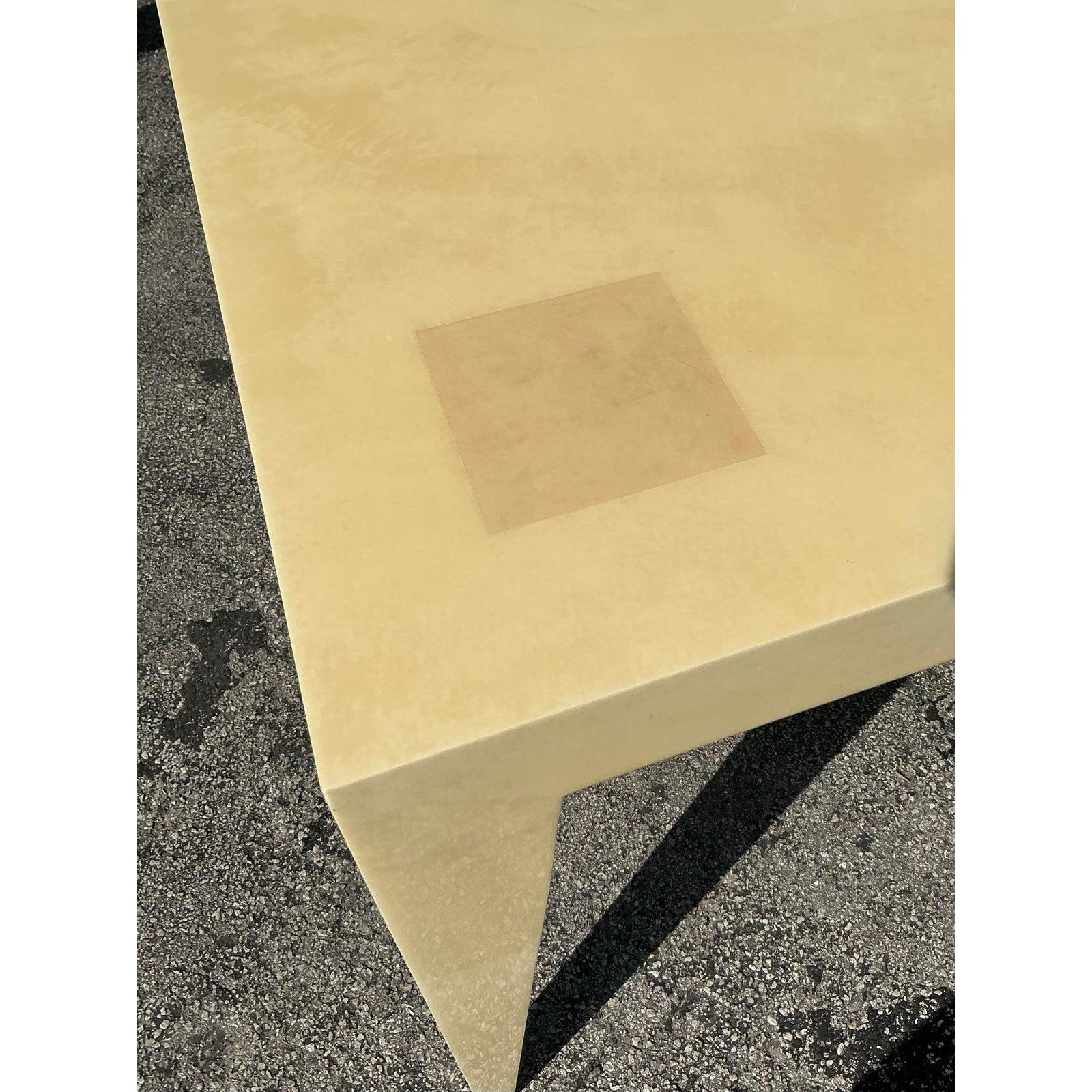 Moderne Table de jeu boho en peau de chèvre d'après Springer en vente