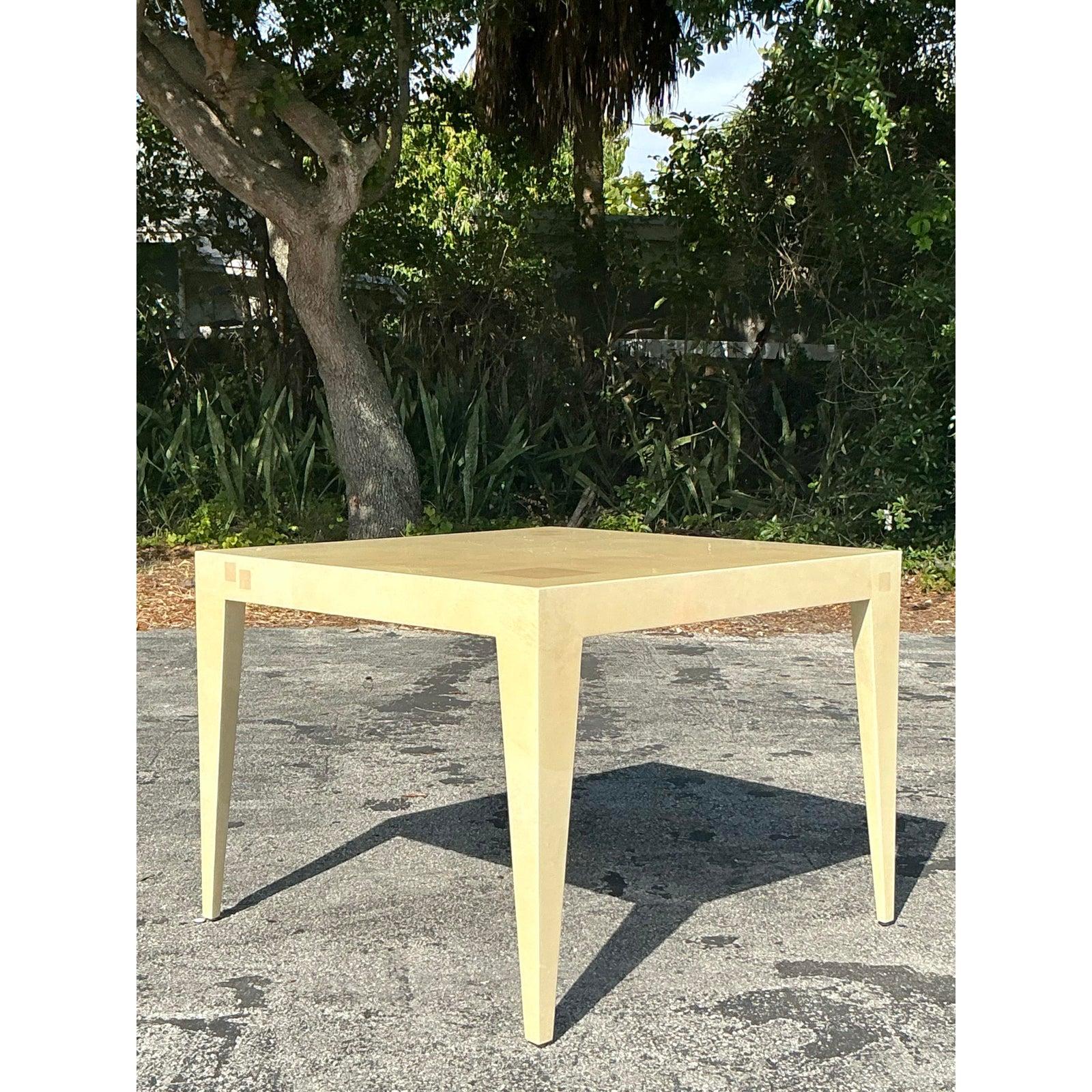 Cuir de chèvre Table de jeu boho en peau de chèvre d'après Springer en vente