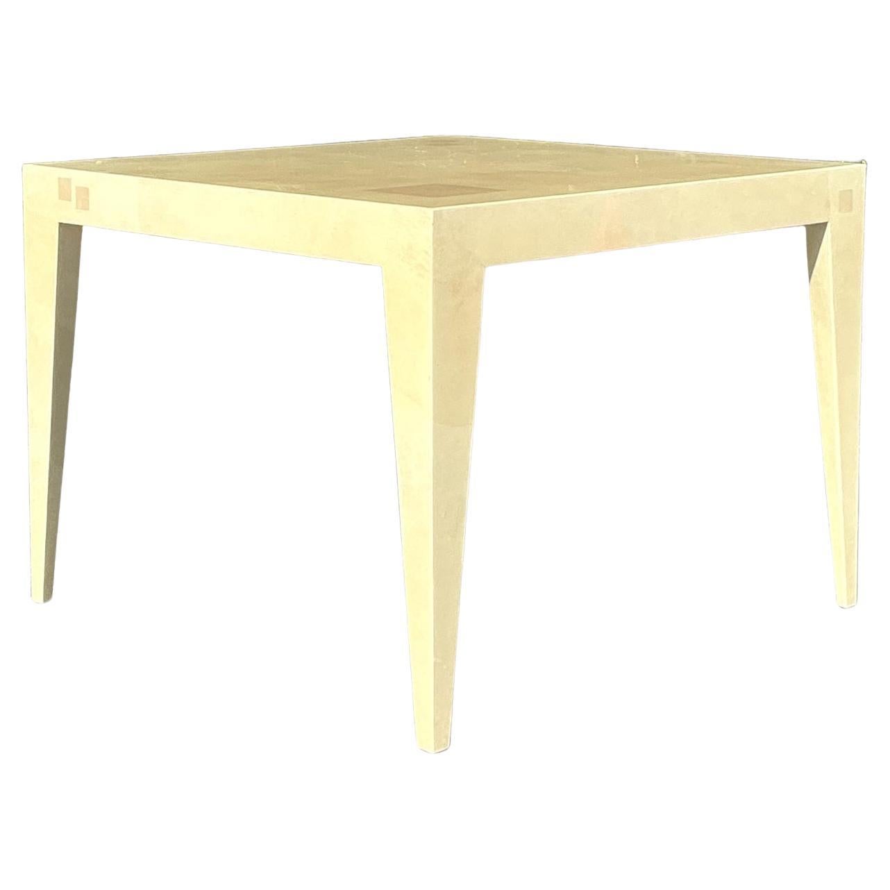 Table de jeu boho en peau de chèvre d'après Springer