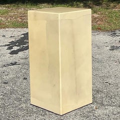 Piedistallo in pelle di capra Vintage By