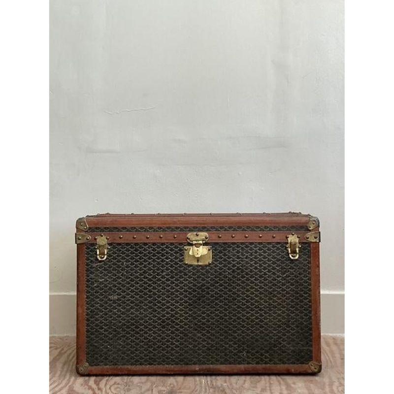 Malle à vapeur vintage Boho Goyard Bon état - En vente à West Palm Beach, FL