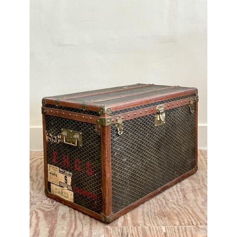 Malle à vapeur vintage Boho Goyard en vente 1