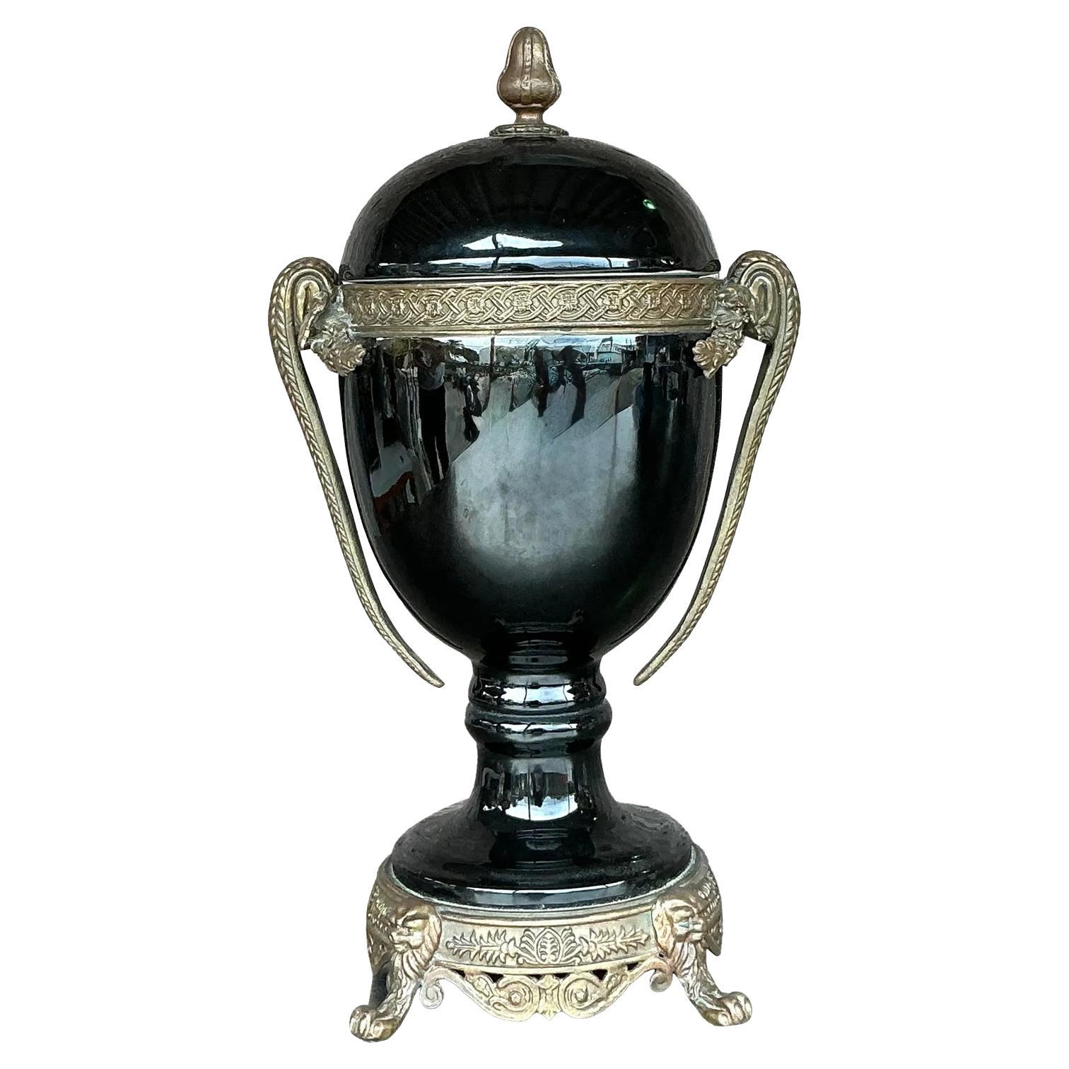 Urna con coperchio Boho Grand Tour Vintage