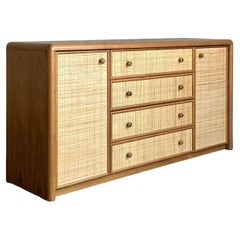 Credenza Vintage Boho de Tela de Hierba