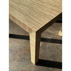 Vintage Boho Grasscloth Game Table