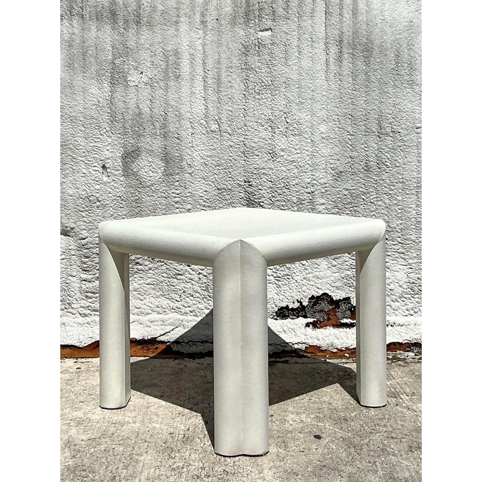 Mesa de juego de tela de hierba boho vintage Moderno orgánico en venta