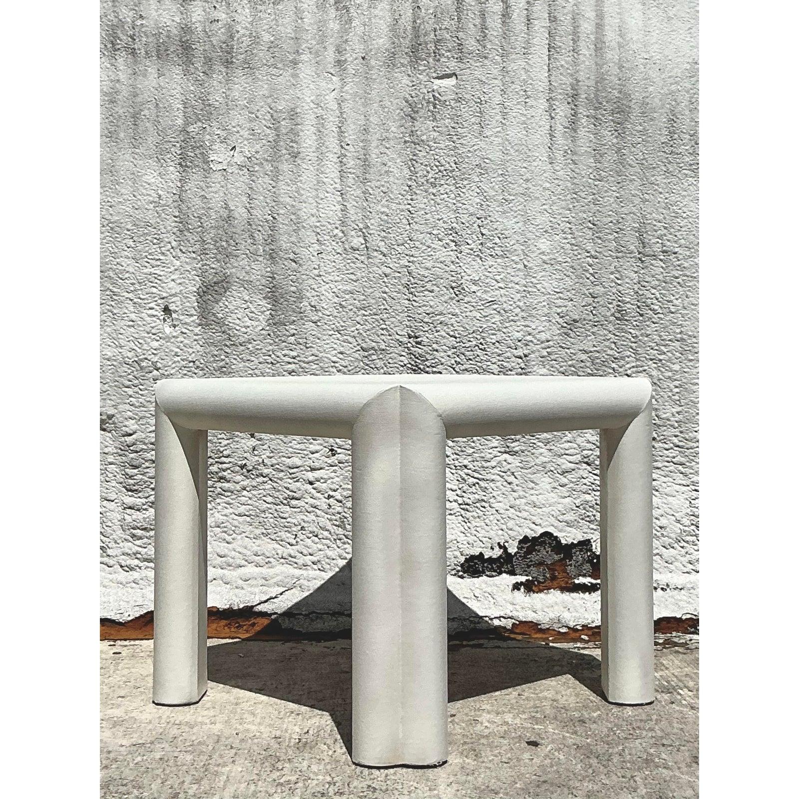 Mesa de juego de tela de hierba boho vintage en Bueno estado para la venta en West Palm Beach, FL