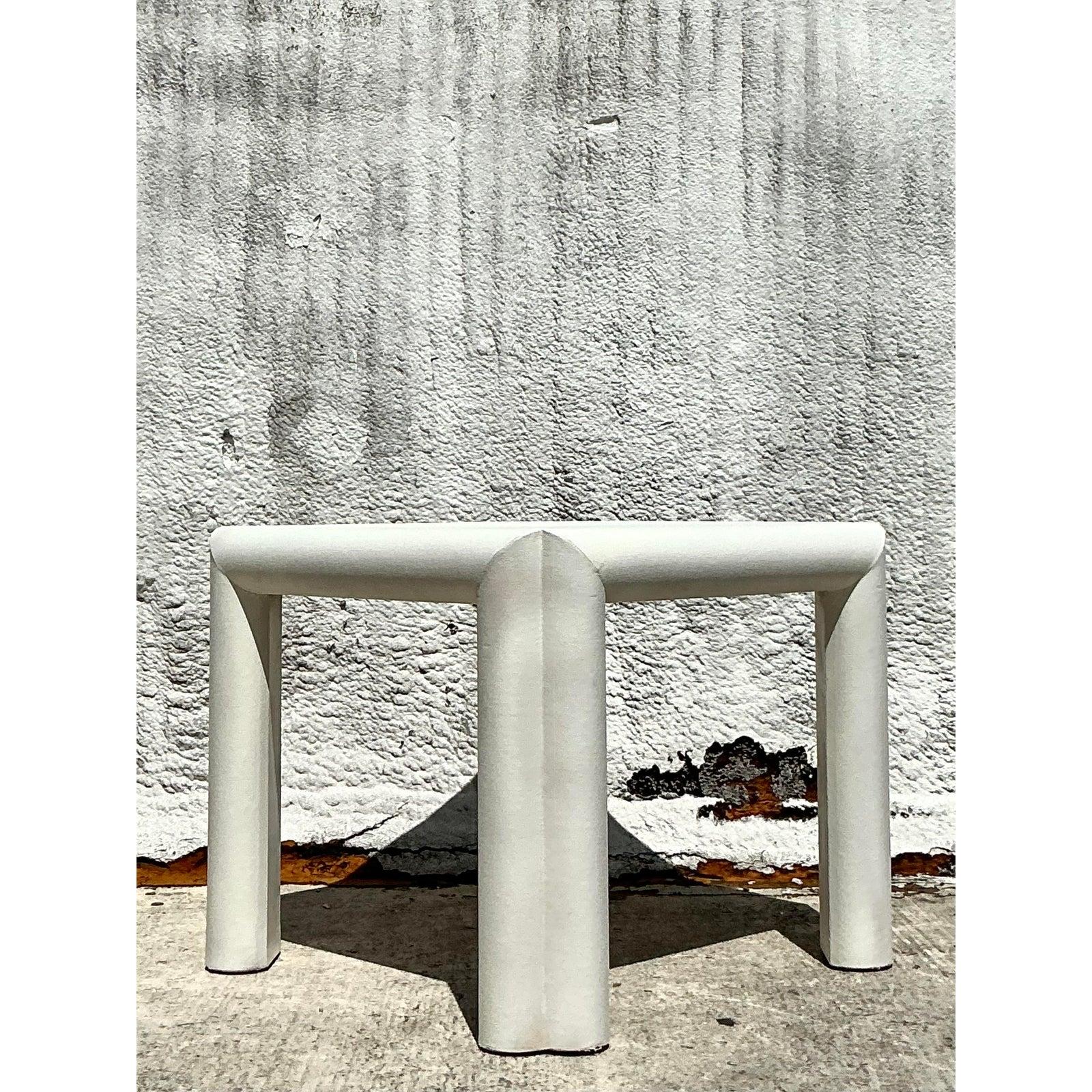 Mesa de juego de tela de hierba boho vintage Seagrass en venta
