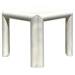 Table de jeu boho vintage en toile de gazon