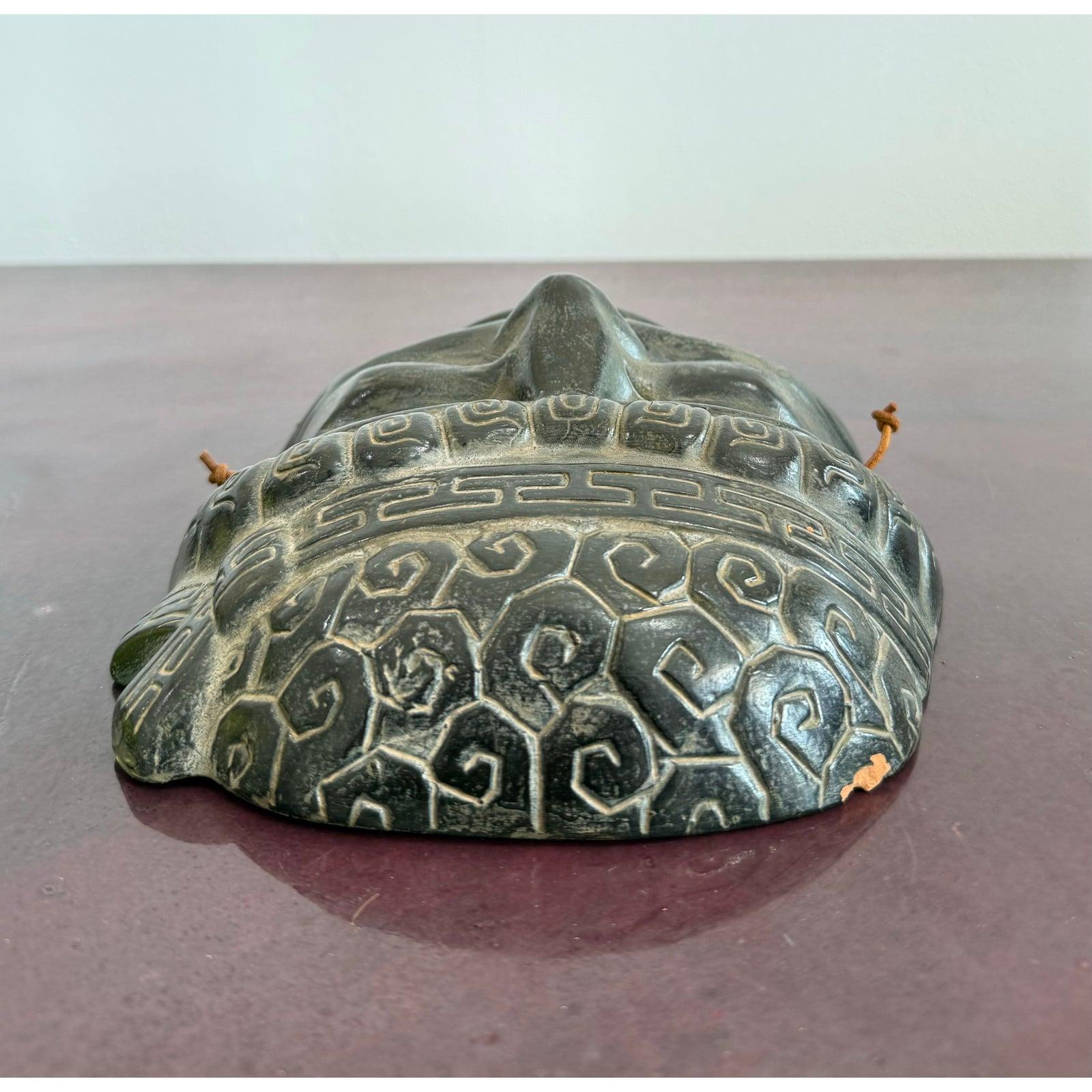 Ceramica Maschera per il viso vintage della commedia greca Boho in vendita