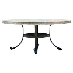 Vintage Boho Hammered Copper Coffee Table