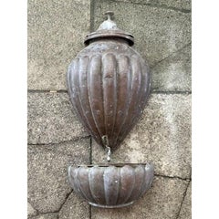 Vintage Boho Hammered Copper Lavabo - Set of 2