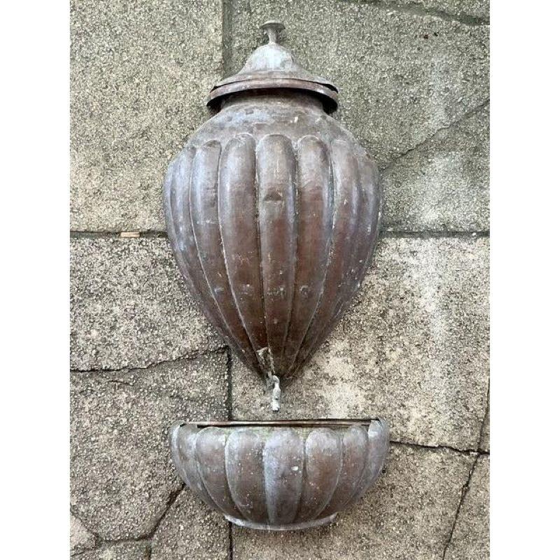 Vintage Boho gehämmert Kupfer Lavabo - Satz von 2 im Zustand „Gut“ im Angebot in West Palm Beach, FL