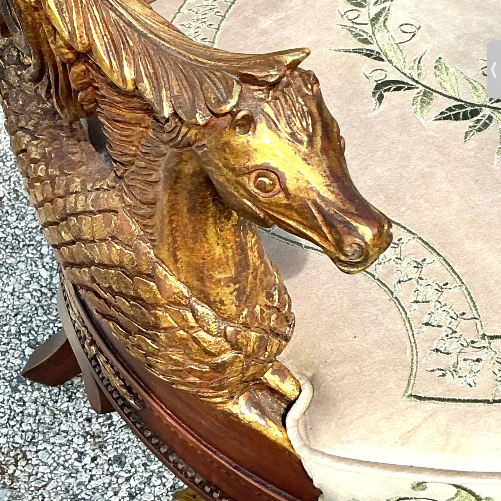 Chaises Grotto Vintage Boho sculptées à la main - une paire en vente 1