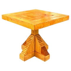 Vintage Boho Hand Made Stacked Side Table