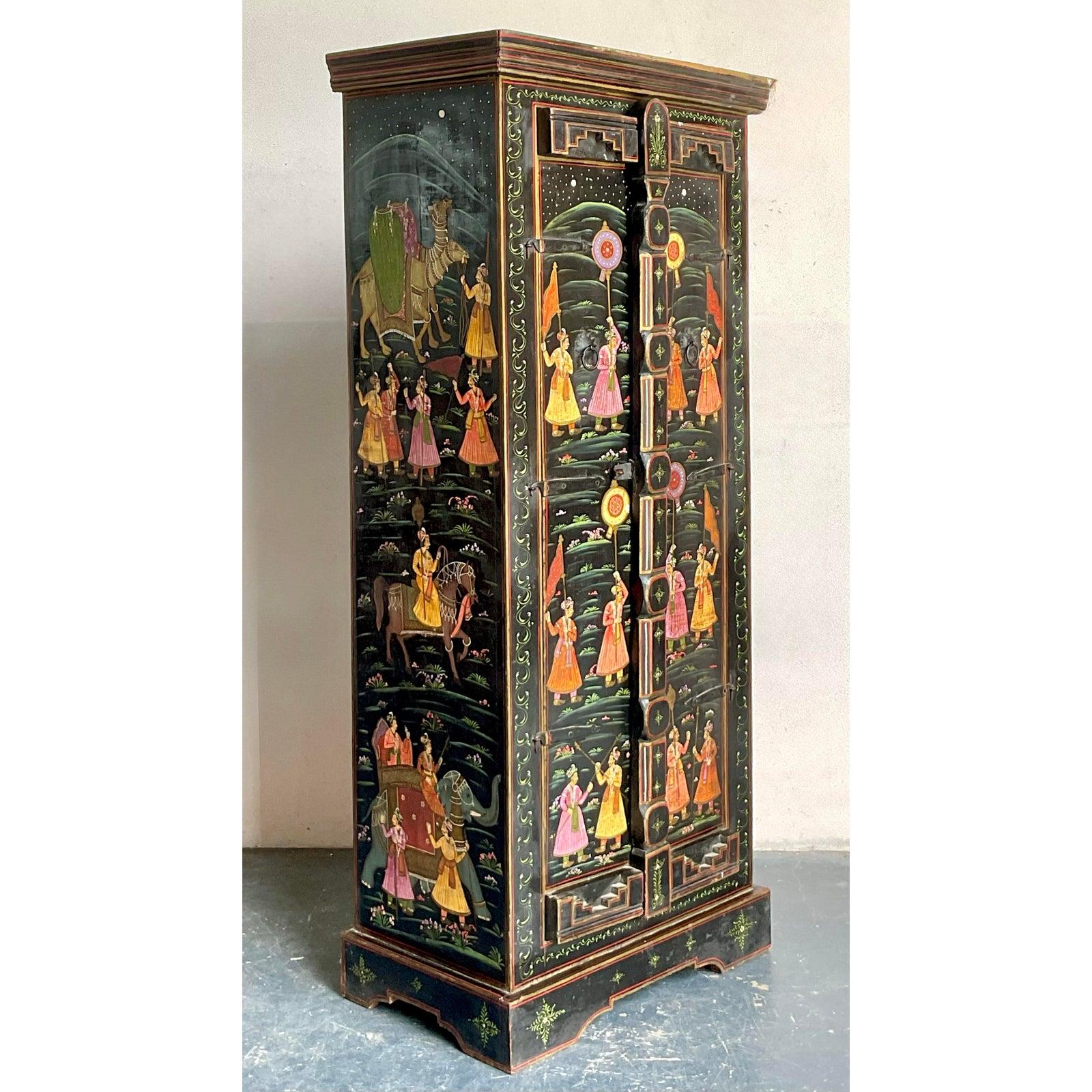 Armario Vintage Boho Pintado a Mano en venta 5